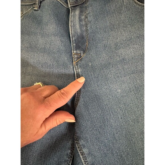 Natural Reflections Flannel-Lined Medium Wash Straight Leg Jeans Size 12 Outdoor - Picture 9 of 12